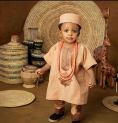 Your kids shouldn't be left out 😉.This 2piece asooke outfit can be used for birthdays and other celebration showcasing rich African culture and traditions. Available to order for children between 6months to 2years  Kindly send in the following measurements in inches Top length Shoulder to shoulder Sleeve lengths Trouser length Head circumference Chest Agbada length Waist Read to ship in 14 business days.  BEADS NOT INCLUDED For enquiry kindly start an Etsy conversation with me. Thank you 😊. Kids Native Wears For Boys, Children Agbada Style, Boys Designer Outfits, Children Native Styles For Boys, Danshiki Agbada For Boys, Baby Boy Birthday Outfit 1 Year, African Dresses For Kids Boys, Boys African Outfits, Kids African Outfits Boys