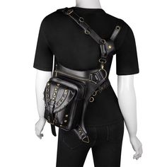 Introducing the Timeless Unisex Tote, a bag that transcends trends with its classic design and durable PU construction. Ideal for those who value longevity and style in their accessories. Biker Outfits For Women, Bikers Outfit, Leg Bag, Leg Belt, Waist Bags, Zipper Bag, Casual Everyday, Zipper Bags, Punk Fashion