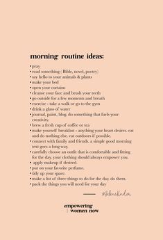 How Is Your Skin So Clear, How To Be Excited About Life, Ayat Alkitab, Life Routines, Morning Routines