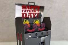 a father's day card box with some cards in it and the words happy father's day on top