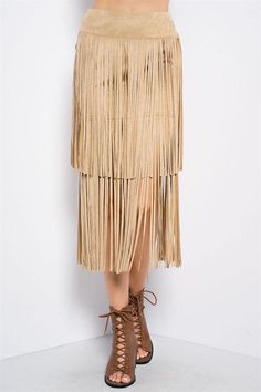 Faux Suede Fringe Skirt - Hippie Vibe Tribe Suede Fringe Skirt, Nashville Style, Rodeo Outfits, Hippie Vibes, Fringe Skirt, Suede Fringe, Fashion Boutique, Faux Suede, Chic Style