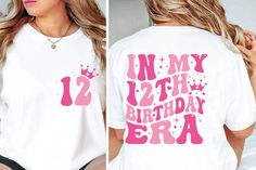 20th Birthday Shirts, Girls 9th Birthday, 54th Birthday, Png Girl, 33rd Birthday, 31st Birthday, Trendy Shirt Designs, Girls 21st, Queen Birthday