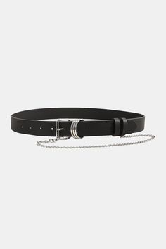 This PU Leather Alloy Chain Belt is a stylish accessory that will take any outfit to the next level with its unique combination of PU leather and alloy. Crafted with premium materials, this belt is sure to make any look pop with eye-catching elegance. Product measurements: Size: 41.3*1.2 in Buckle: 1.4 in Halloween Long Sleeve, Blue Zones, Chain Belt, Drop Ship, Halloween Jewelry, Wallet Chain, Leather Chain, Bra Set, Bold Fashion