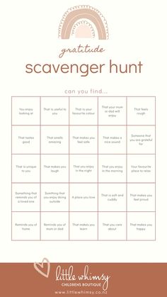 a printable scavenger hunt with the words, i can you find?