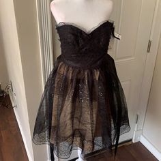 Black Evening Dresses. Two Available. Size 10 And 8. Lining Is 100% Polyester. Also Has Tool Under Lining With Lace. Length Is 31 Inches. Bust Area Is 32 Inches On The Size 10 And 30-31 Inches On The Size 8. Black Lined Dresses For Prom, Black Lined Dress For Prom, Lined Black Dress For Prom, Black Lined Lace Dress, Black Evening Dresses, Dresses Black, Strapless Dress, Evening Dresses, Black Dress