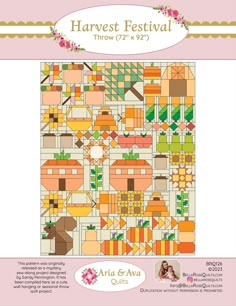 the harvest festival quilt pattern is featured in an article about how to use it for projects