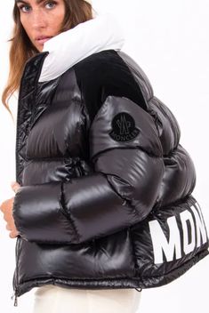 Very beautiful moncler down jacket with the logo on the back. Moncler Puffer Jacket Women, Stockholm Style, Puffer Jacket Women, Stockholm Fashion, Outerwear Jackets