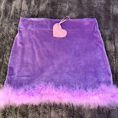 New With Tags! Dolls Kill - Sugar Thrillz Mini Skirt Size Small Purple Bottoms For Winter Party, Purple Party Bottoms For Winter, Purple Winter Party Bottoms, Mlp Outfits, Purple Mini Skirt, Dolls Kill Outfits, Sugar Thrillz, Neon Aesthetic, Purple Skirt