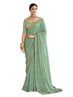 PRICES MAY VARY. Fabric :: Saree :Georgette, Blouse :Bhagalpuri Silk Size :: Saree Length :5.50Mtr, Plus Attached Blouse Piece :0.80Mtr , Which Need To Be Stitched As Per Size And Fit Work :: Saree :Bandhani Printed, Embroidery Work In Lace, Blouse :Dyed, Embroidery Work Color :: Saree :Mint Green, White, Blouse :Mint Green Package Content : 1 Saree With 1 Blouses Pice Included ||Occasion: Suitable For Party,Festive Or Traditional Wear Indian Girl Outfits, Green Sari, Saree Bandhani, Mint Green Blouses, 15 February, Printed Embroidery, Purple Saree, Ethnic Wear For Women, Saree For Women