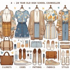 Artist Clothing Aesthetic, Casual Character Outfits Drawing, Solar Punk Earth Core, Business Cottagecore, Create Pin, Artist Fashion, Art Outfits, Earthy Outfits