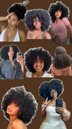 Afro Hair Care, Parting Hair, Cute Natural Hairstyles, Curly Hair Styles Easy, Hairdos For Curly Hair, Black Hair Care, Curly Hair Routine, Hair Routines