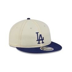 The Los Angeles Dodgers Chrome Denim Retro Crown 9FIFTY Adjustable Cap features an embroidered Dodgers logo at the front panels with a blue visor, a gray undervisor, and an adjustable D-Ring closure at the rear. Dodger Hat, Dodgers Logo, Denim Retro, Nyc Fits, Columbus Blue Jackets, Vancouver Canucks, Anaheim Ducks, New York Rangers, Chicago Blackhawks