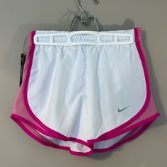 Never Been Worn, New With Tags. No Stains, No Ripping. Smoke Free, Have Underwear Lining. White Nike Athletic Shorts For Summer, White Sports Shorts For Spring, White Athletic Shorts With Built-in Liner For Spring, White Athletic Shorts With Built-in Shorts For Spring, White Athletic Shorts For Workout In Spring, White Athletic Shorts For Spring Workout, Fitted White Athletic Shorts For Spring, White Fitted Athletic Shorts For Spring, Spring Fitted White Athletic Shorts