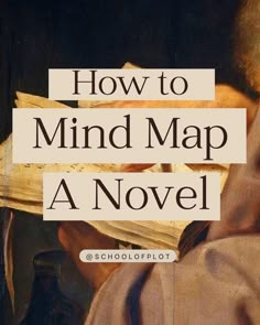 a book with the title how to mind map a novel