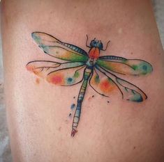 Dragonfly Tattoo Ideas, Watercolor Dragonfly Tattoo, Dragonfly Tattoos, Delicate Tattoos For Women, Celtic Tattoo Designs, Beautiful Dragonfly, Female Body Art, Cool Wrist Tattoos