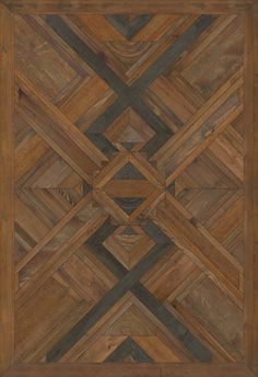 a wood floor with many different shapes and sizes on it's sides, including the center