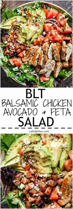 chicken salad with avocado and lettuce in it