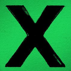 the letter x is drawn in black on a green background