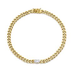 18k gold small cuban link bracelet with marquise diamond center .30ct marquis diamond 6.5 inches in length Shown with the Small Palm Leaf Diamond Chain Bracelet, the Marquis Diamond Tennis Bracelet, the Small Havana Diamond Bracelet and the Medium Cuban Link Bracelet with Round Diamond Center.  #AKBCBMD-3- Diamond Cuban Link Bracelet For Formal Occasions, Classic Diamond Cuban Link Bracelet For Formal Occasions, Classic Cuban Link Bracelet With Diamond Accents, Formal Yellow Gold Diamond Bracelet With Marquise Shape, Formal Yellow Gold Marquise Diamond Bracelet, Classic Diamond Cuban Link Bracelet, Elegant Diamond Bracelet With Curb Chain, Classic Round Diamond Bracelet With Curb Chain, Gold Marquise Diamond Bracelet