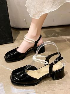 LBSFY - French Vintage Black Shoes Non Slip Women Elegant Comfort Square Toe Sandals 2023 Summer Korean Fashion Hollow Shoes Office Lady Size 35=US 4＝Feet length 22.5cm Size 36=US 5＝Feet length 23cm Size 37=US 6 ＝Feet length 23.5cm Size 38=US 7＝Feet length 24cm Size 39=US 8＝Feet length 24.5cm Size 40=US 9＝Feet length 25cm Summer Korean Fashion, Leather School Backpack, Shoes Office, Long Faux Fur Coat, Square Toe Sandals, Oversize Women, Leather Shoes Men, Toe Sandals, Office Lady