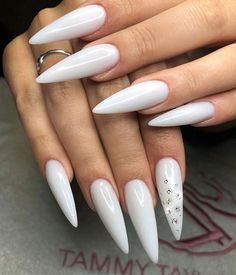 White is trending at Tammy Taylor Nails in South-Africa and of course, don’t forget to add a bit of sparkle. Using Dramatic White Acrylic💅• #Repost... @tammytaylornailssouthafrica Acrylic Sculpture, Instagram White, White Acrylic, White Acrylics