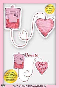 an ad for dona save lives, with hearts and stethoscopes on it