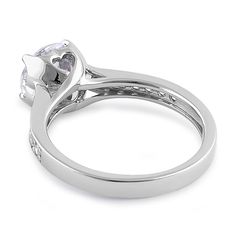 Top of Ring Height: 7.5mm

Top of Ring Width: 7.5mm

Shank Width: 2.4mm


Stone Material: Clear Cubic Zirconia

Center Stone Size: 7.5mm

Stone Shape: Round

Center Stone Carat Weight: 1.67 ct.

Total Number of CZ Stones: 15

Stone Setting: Prong


Metal: 925 Sterling Silver

Plating: Rhodium plated

Finish: High Polish Round Heart Ring With Center Stone For Promise, Diamond White Heart Ring For Formal Occasions, Formal Heart Ring In Diamond White, Cubic Zirconia Heart Ring With Center Stone, Heart Cut Brilliant Cubic Zirconia Rings, Classic Heart Ring With Vvs Clarity, Classic Heart Ring With High Clarity, Cubic Zirconia Heart Ring With Brilliant Cut For Promise, Formal Heart Ring With Center Stone In Cubic Zirconia