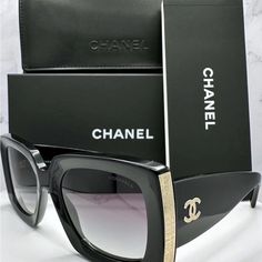 Bnib! Comes With An Original Box And Case As Shown In The Pic. Perfect For Valentine’s Day Gift. Fixed Price. 100% Authentic Sun Glass, Chanel Brand, New Sunglasses, Chanel Accessories, Colored Sunglasses, Coco Chanel, Sunglasses Accessories, Car Accessories, Original Box