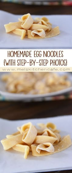 homemade egg noodles with step - by - step photos are the perfect way to make your own meal