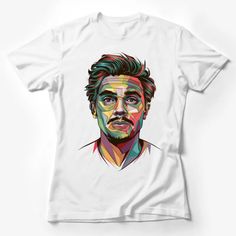 Colorful Abstract Portrait Graphic Tee, Unique Artistic Face Design, Stylish Casual Wear T-Shirt Female T-Shirt Custom graphic T-Shirt.Customize your color Portrait Graphic, T Shirt Female, Shirt Female, Abstract Portrait, Face Design, Colorful Abstract, Graphic Tee, Graphic T Shirt, Casual Wear