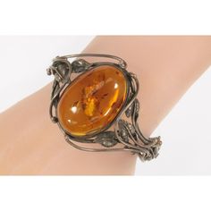 Vintage Sterling Silver Amber And Leaves Bangle Bracelet 32.5g Gorgeous Vintage Amber Bracelet With A Leaf Design Dimensions Amber = 34 Mm Long X 24 Mm Wide X 10 Mm Tall Fits Wrist Up To 7.0" Total Mass = 32.5 Grams Piece Is In Good Condition. Shows Few Signs Of Aging Or Wear. See Photos For Details Amber Bracelet, Leaf Design, Vintage Sterling Silver, Bangle Bracelet, Womens Jewelry Bracelets, Bangle Bracelets, Vintage Jewelry, Amber, Bangles