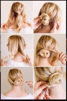 Styles For Naturally Curly Hair, Curly Updo Hairstyles, Updo Hair Styles, Chignon Bun, Easy Updo Hairstyles, Easy Bun Hairstyles, Naturally Curly Hair, Bun Updo, Curly Updo