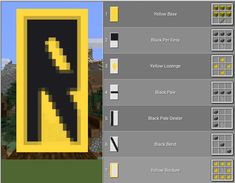 an image of a yellow and black door in the minecraft style with text overlay