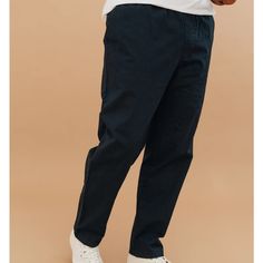 From Form And Thread Color Navy Size 34 From $109 Euros Relaxed Fitting Drawstring Tapered Leg Workwear Bottoms, Casual Blue Pants With Straight Hem, Navy Cotton Ankle-length Pants, Navy Cotton Pants With Relaxed Fit, Navy Relaxed Fit Cotton Pants, Cotton Straight Leg Bottoms With Elastic Side Panels, Navy Casual Pants With Straight Hem, Casual Straight Pants With Elastic Side Panels, Casual Navy Straight Leg Bottoms