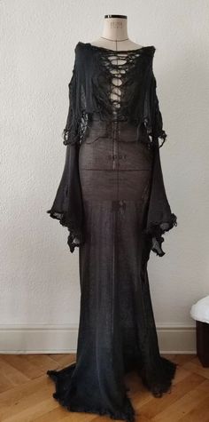 Whimsy Goth Dress, Fancy Goth Outfits, Gossamer Dress, Earthy Goth, Forest Goth, Grunge Wedding, Gothic Hippie, Hippie Goth