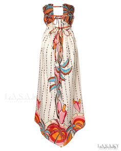 Lasaky - Tie detail tropical print bandeau maxi dress Bandeau Maxi Dress, Chic Type, Halter Maxi Dresses, Dress With Tie, Maxi Dresses Casual, Boho Casual, Long Sleeve Shirt Dress, Shop Maxi Dresses, Green Fashion