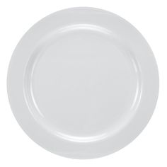 an empty white plate on a white background