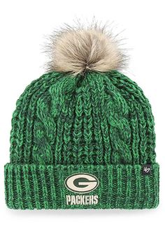 the green bay packers knit hat with pom