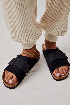 Kyoto Birkenstock Sandals | Free People Kyoto Birkenstock, Kyoto Outfit, Denim Outfit Ideas, Birkenstock Kyoto, 40's Style, 40s Fashion, Birkenstock Sandals, Summer Fits, Beauty Favorites