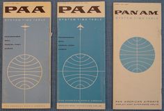 three pamphlets for the pan am system