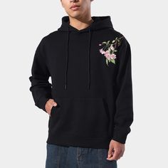 Hana Blossom Hoodie – Kidoriman Sakura Flowers, Embroidered Sweatshirt, Embroidered Sweatshirts, The Back, Must Haves, Blossom, My Style, Sweatshirts, Flowers