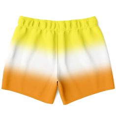 These subtle ombre gradient swim trunks are a great way to show your Maverique pride in a unique way! Doubles as shorts and swimwear, for those hot summer days. Cute and vibrant ombre gradient design in the colors of the Maverique pride flag. Drawstring & elastic waistband 2 side pockets Above-the-knee length Inner mesh lining Polyester Handmade to order: This item ships in 4-8 business days (Average time is 5 days). Please use the Size Guide for proper fitting. If you are between sizes, choose the larger size. Size Guide Size Waistline (in) Waistline (cm) XS 29 73.6 S 30 76.2 M 32 81.3 L 33 83.8 XL 35 88.9 2XL 37 93.9 3XL 38 96.5 Gradient Color Beachwear Swimwear For Beach Season, Yellow Athletic Shorts For Beach In Summer, Orange Color Block Bottoms For Summer, Summer Color Block Athletic Shorts, Color Block Athletic Shorts For Summer, Summer Orange Color Block Bottoms, Casual Ombre Bottoms For Summer, Ombre Swimwear For Summer, Gradient Swimwear For Pool In Summer