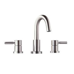 a faucet with two handles and nozzles