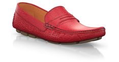 Classic Women's Moccasins 5250 Red Leather-sole Moccasins With Moc Toe, Leather Loafers With Red Sole And Moc Toe, Red Leather Moc Toe Loafers, Red Leather Shoes With Textured Sole For Formal Occasions, Red Formal Leather Shoes With Textured Sole, Formal Red Leather Shoes With Textured Sole, Red Leather Moccasins With Moc Toe, Red Leather Moc Toe Shoes With Rubber Sole, Red Leather Moc Toe Shoes With Leather Sole