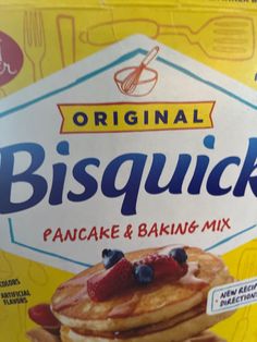 a box of bisquick pancake and baking mix