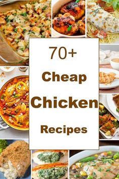 over 70 + cheap chicken recipes