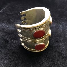 It's Handmade Silver Unique Vintage Turkman Vintage Bangle With Natural Ancient Agate Stone it's Vintage Silver Bangle Bracelet Material Silver Gemstone Agate Size 7 Cm Handmade Elegant Red Coral Bracelets, Elegant Handmade Red Coral Bracelets, Elegant Adjustable Red Coral Bracelet, Elegant Red Coral Adjustable Bracelet, Red Carnelian Bohemian Bracelets, Bohemian Red Carnelian Bracelets, Unique Red Bangle Jewelry, Red Formal Bracelet Jewelry, Traditional Adjustable Cuff Bracelet With Polished Finish