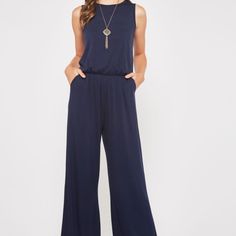 Brand New Beeson River All Sizes Sm-4x Left Yet...But Only One Left In Sm & Med Sells For $89 Firm, I'll Add That Size If You Want It, Just Let Me Know Prices Are Firm, Have Listed As Low As I Can Go, But If You Bundle 2 Or More Items You Will Get 10% Off Jumpsuit Romper Sexy Sexy Sexy Holds Up Excellently For Years Of Wear!~ Solid Rayon Spandex Sleeveless Jumpsuit With Hidden Pockets And Button Key Hole Back Detail. Also Have Listed In Black Style Sm Md Lg Xl Xxl And 1x 2x 3x 4x Just Restocked. Stretch Wide Leg Jumpsuits And Rompers In Solid Color, Stretch Solid Color Wide Leg Jumpsuits And Rompers, Wide Leg Stretch Jumpsuits And Rompers In Solid Color, Blue Full-length Jumpsuits And Rompers For Summer, Blue Full-length Summer Jumpsuits And Rompers, Floral Pantsuit, Coral Jumpsuit, Tube Top Jumpsuit, Romper Long Pants