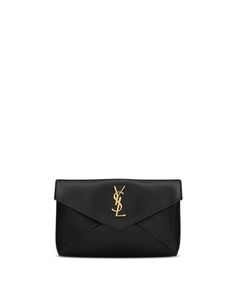 Saint Laurent Cassandre Small Envelope Pouch in Lambskin Ysl Cassandra, Envelope Pouch, Small Envelope, Small Envelopes, Designer Accessories, Birthday Wishes, Accessories Design, Saint Laurent, Envelope