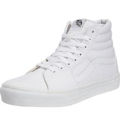 Classic White High Tops New With Tags Timeless Style Vans High Tops, Shoes For Spring, Vans High, Classic Vans, White High Tops, Summer Shoe, White Vans, Wish List, Classic White